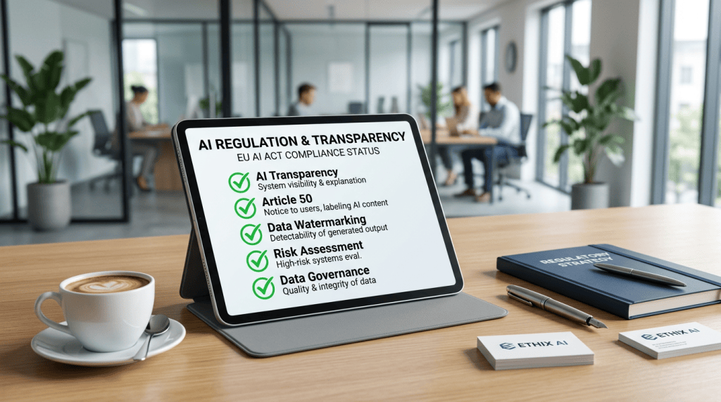 Checklist de transparencia e inspección según el Artículo 50 del Reglamento de IA